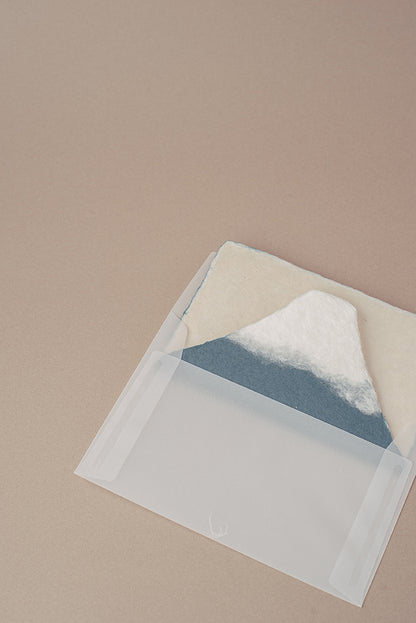 机に置ける富士山カード